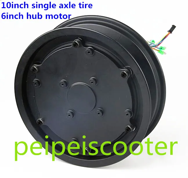 10 inch tubeless tyre single shaft brushless no-gear dc 6 inch balance scooter wheel hub motor phub-176