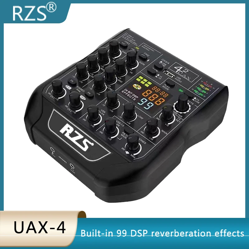 Rzs uax4 updated mixer with mobile phone sound card live broadcast same wheat PK recording new listing