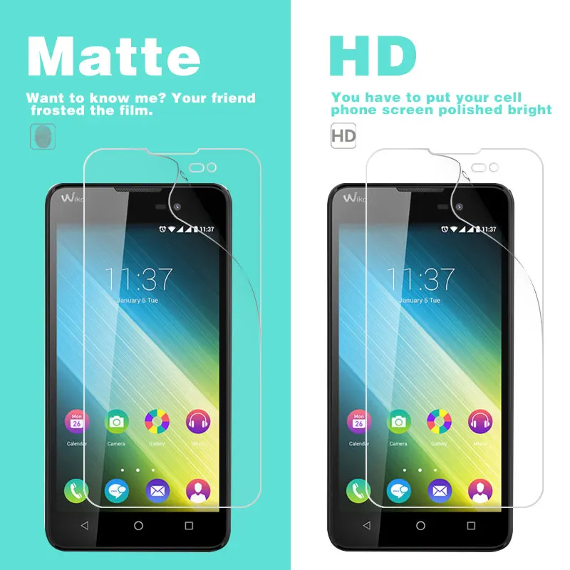 Película mate antideslumbrante para Wiko Lenny 2 3 Ozzy Pulp Pure Rainbow Ridge Fab 4G Jam Lite S5500 Up HD transparente película de pantalla brillante