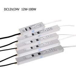 IP67 Waterproof Lighting Transformer AC 110V 220V to DC 12V 24V 12W 20W 36W 100W Switching Power Supply Led Driver For Led Strip