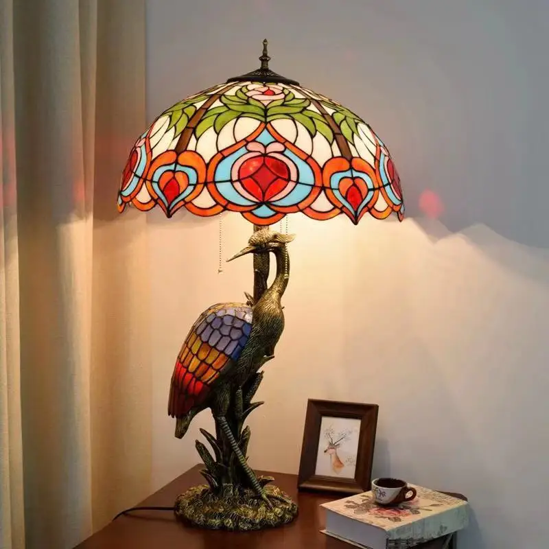 

Art Deco led e27 Tiffany Iron Resin Glass LED Lamp.LED Light. Table Lamp.Desk Lamp.LED Dest Lamp For Bedroom