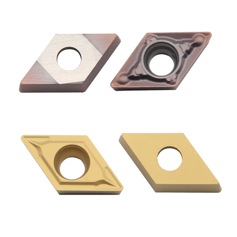 أداة تحول داخلية ، DCMT070204 UE6020 VP15TF ، شفرات قطع كربيد عالية الجودة ، أدوات مخرطة CNC ، قاطع المخرطة