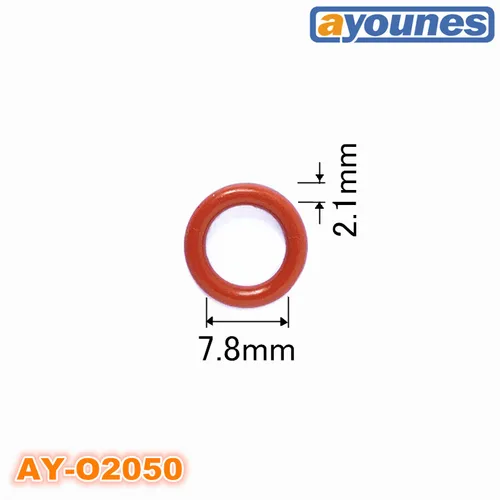 Imagen 2 del producto 100 Uds inyector de combustible sellos de goma 7,8*2,1*12mm para Mazda Toyota Mitsubishi accesorios de coche Kits de reparación y reconstrucción (AY-O2050)
