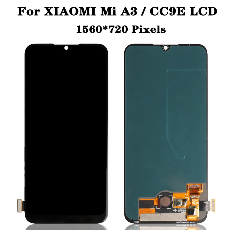 Super AMOLED Display For Xiaomi Mi CC9E LCD Display Touch Screen Digitizer Assembly For Xiaomi Mi A3 MiA3 Lcd With Frame