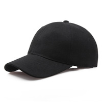 Black Cap Solid Color Baseball Cap Snapback Caps Casquette Hats Fitted Casual Gorras Hip Hop Dad Hats For Men Women Unisex