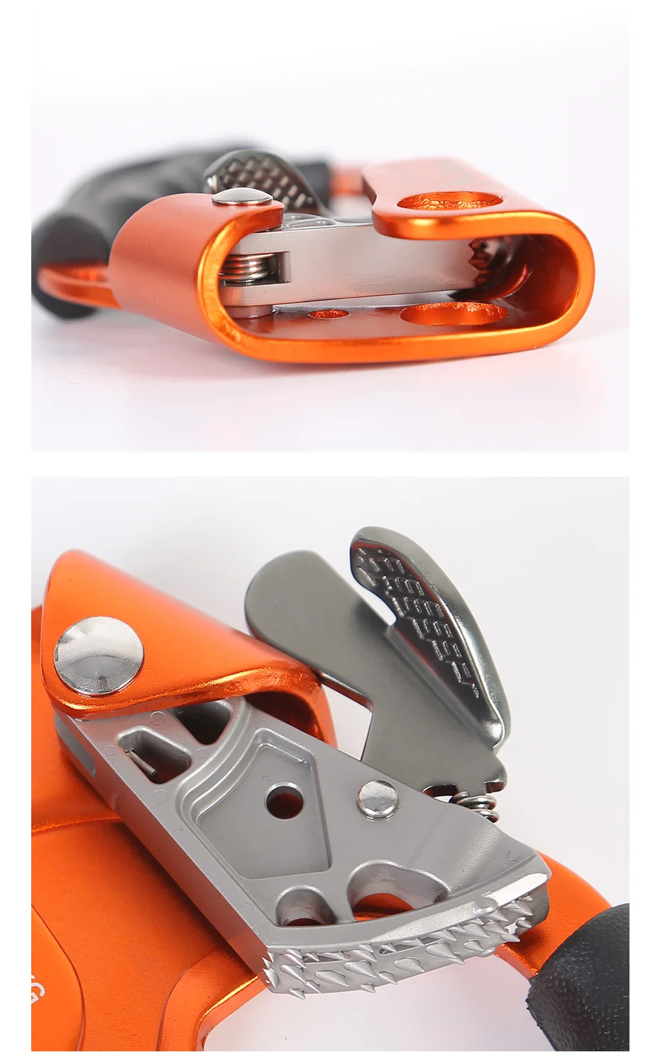 Outdoor Klettern SRT Hand Ascender Gerät Bergsteiger Griff Ascender Linke Hand Rechts Hand Klettern AusrüstungRope Werkzeuge – Detail 4