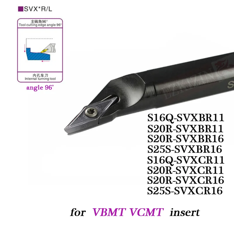 1pc CNC Cutter Tools S16Q S20R S25S SVXBR11 SVXBR16 SVXCR11 SVXCR16 Internal turning Tool Lathe Boring Bar SVXBR SVXBL Holder