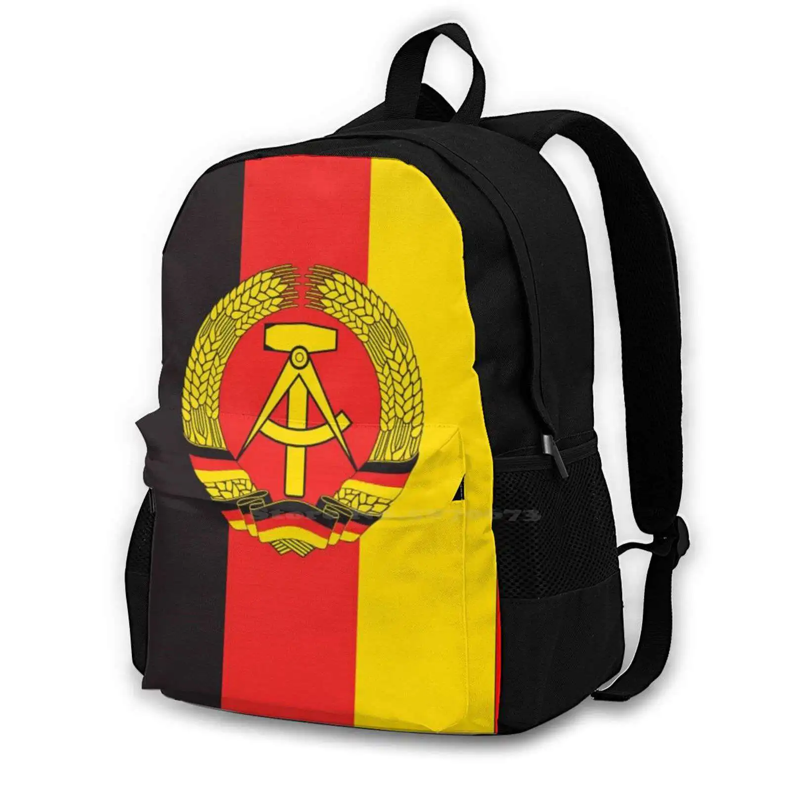 Ddr Flag / East German Flag New Arrivals Unisex Bags Casual Bag Backpack Nostalgia Of Gdr Gdr East Germany Warsaw Pact Soviet