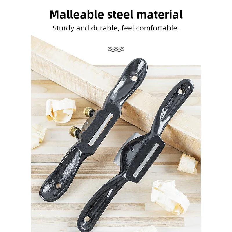 250mm Woodworking Hand Planer Trimming Tools Wood Cutting Edge With Spare Planer Blade For Carpenter Plane Spokeshave