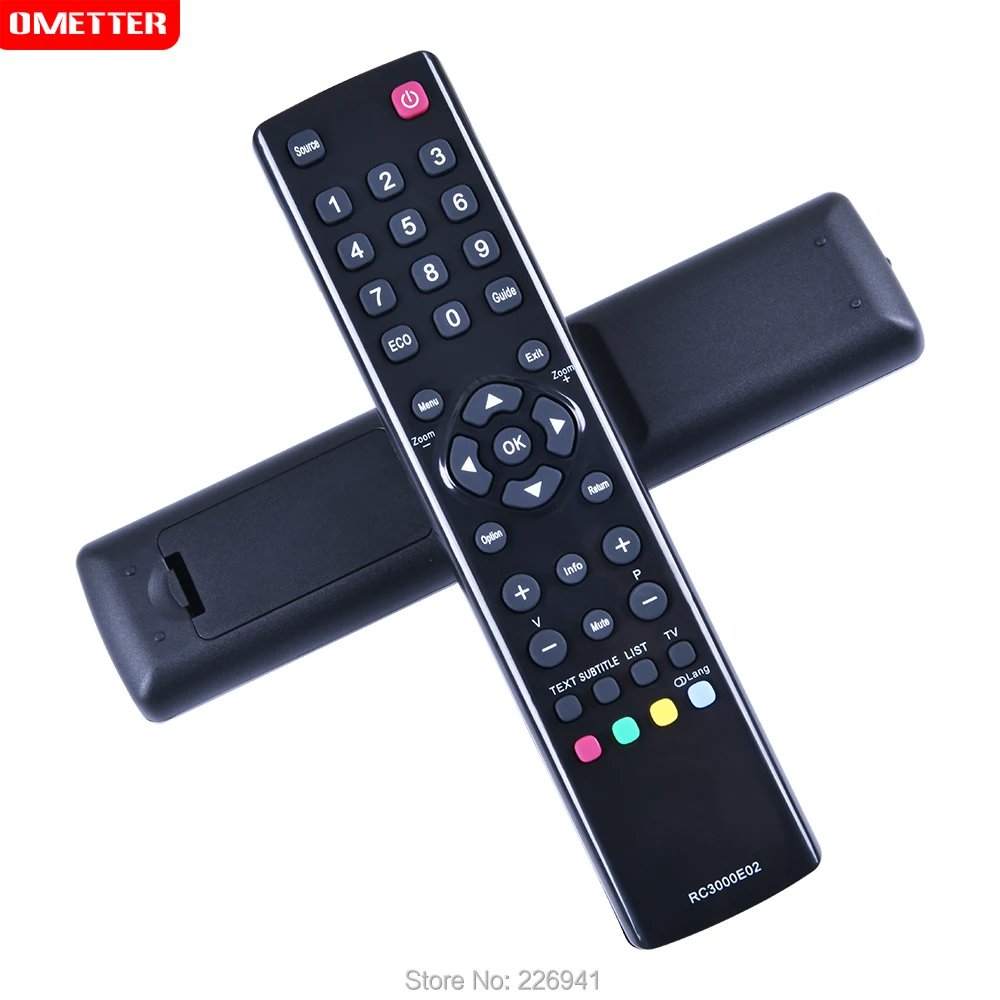 Universal TV Remote Control Replacement for TCL RC3000E02 LED LCD TV Remote Control