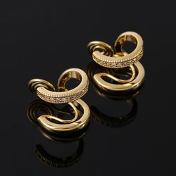 925 Sterling Silver Zircon Stone Earrings for Women Small Clip on Hoop Earrings Ear Bone Tiny Ear Ring  Ear Clips Girl Aretes