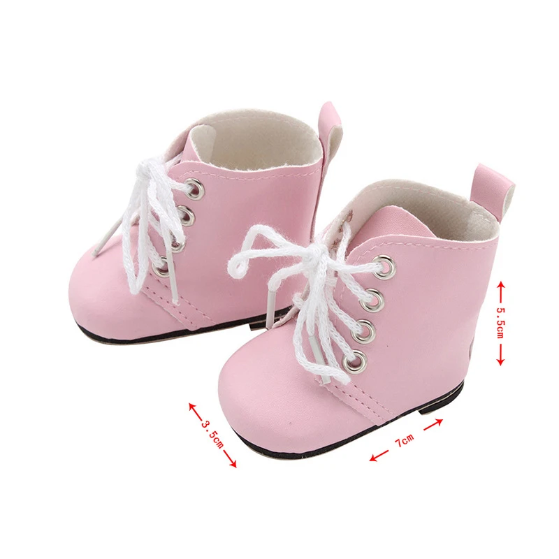 Doll Shoes 1/4 Clothes Handmade Boots 7Cm Shoe Royalty Doll Shoes For 18 Inch American&43Cm Baby New Born Doll Accessories