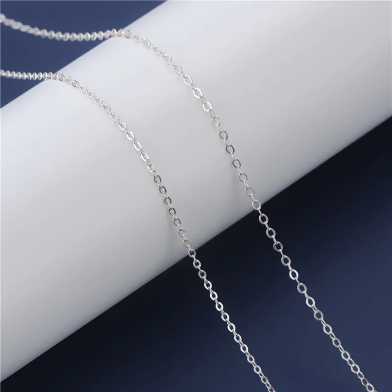10cm Length 925 Sterling Silver Rectangle Link Extension Chains Handmade Bracelet Earrings Single Chain DIY Jewelry Findings