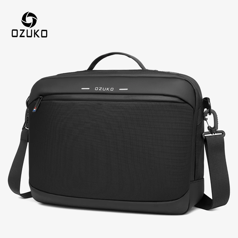 OZUKO High Quality Men\'s Shoulder Bag Waterproof Oxford Male Travel Bags Casual 13 14 15.6 inch Notebook Laptop Bag Case Handbag