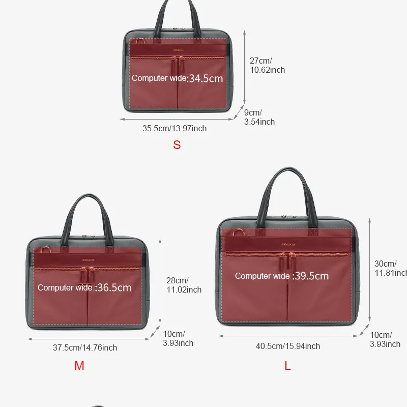حقيبة لابتوب مقاومة للماء للنساء ، جودة عالية ، نايلون ، حقيبة نسائية ، حقائب يد عصرية ، ماك بوك اير 13 بوصة ، 14 بوصة ، 15 بوصة