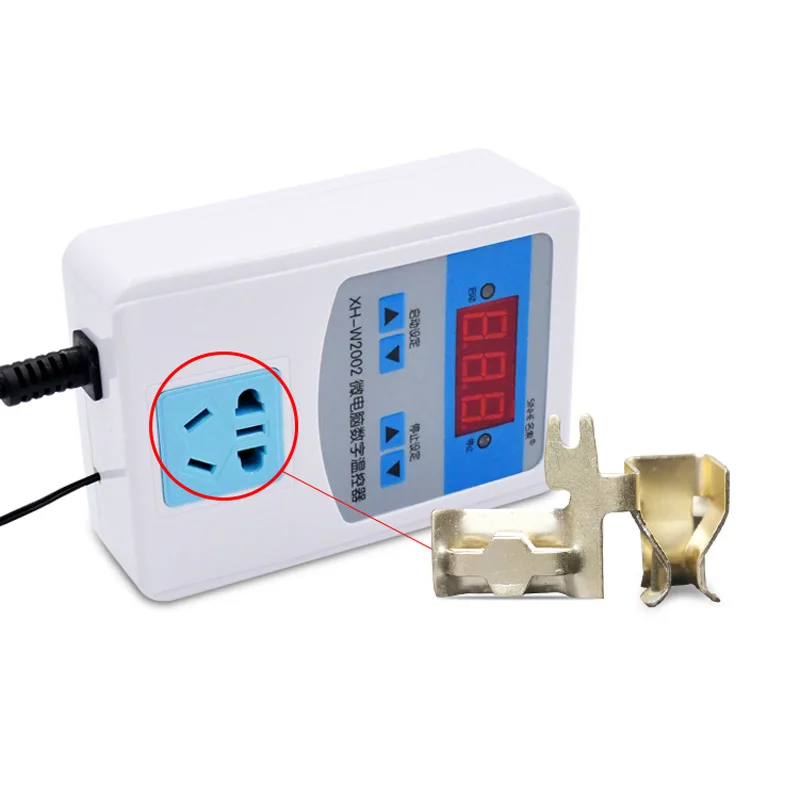 Digital Thermostat AC 220V Temperature Controller Micro Intelligent Thermostatic Switch for Heating or Cooling Equipment