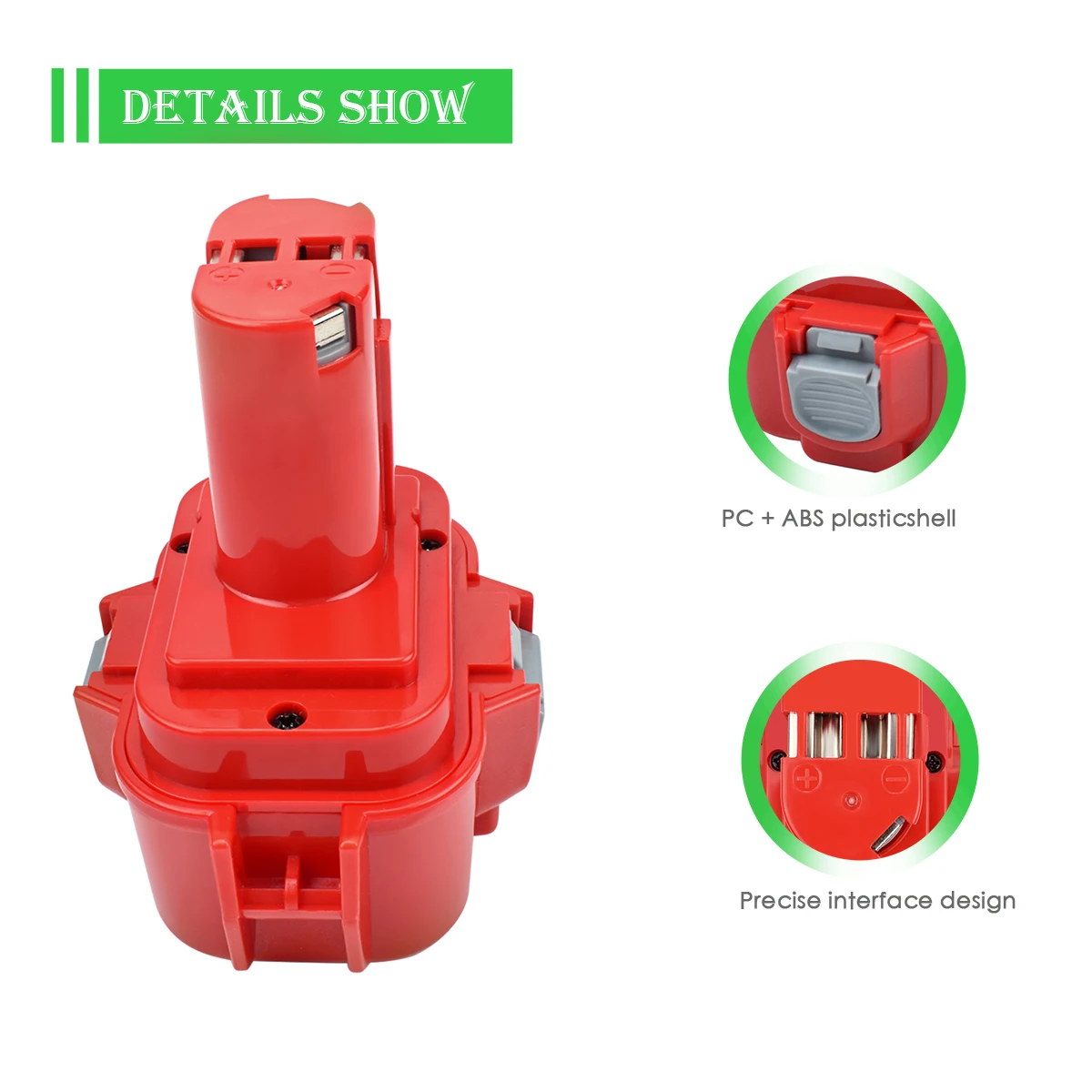 Turpow 3500mAh 9.6V Ni-Mh Ricaricabile Utensili Elettrici Batteria Per Makita PA09 9120 9122 6207D 192595-8,192596-6 utensili Elettrici Batteria