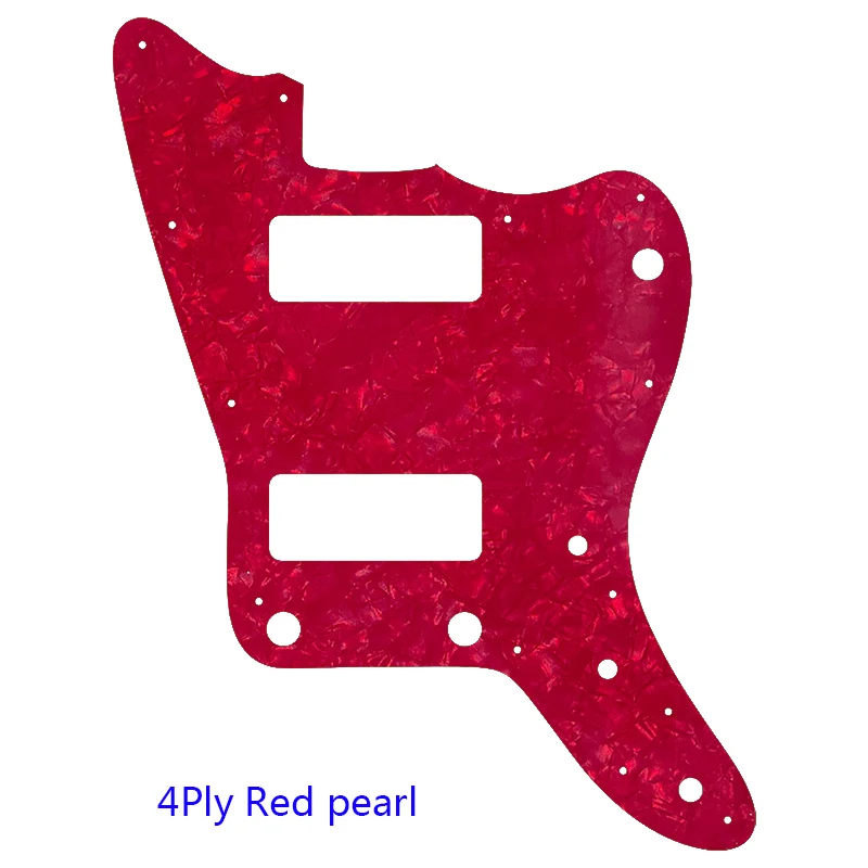 Pleroo Guitar Parts - For Japan No Upper Controls Jazzmaster Style Guitar Pickguard With P90 Pickups Scratch Plate Replacement