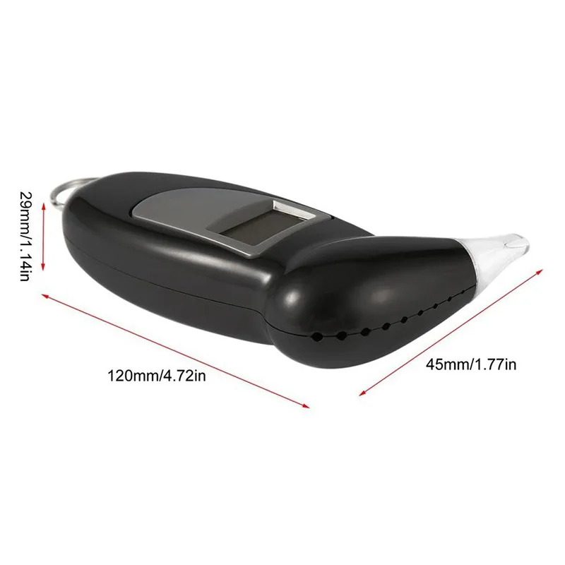 Professionele Handheld Digitale Alcohol Tester Digitale Alcohol Adem Tester Blaastest Analyzer Lcd Detector Backlight Licht