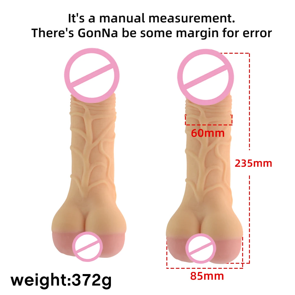 Big Anal Dildo Plug And Soft Rubber Vagina Huge Butt Plugs Cock Sleeve Sex Toys For Men Women Anus Dilator Erotic Goods Adults