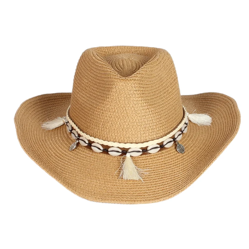 

Fashion Style Summer Straw Hat Man Beach Wide Brim panama Sunshade Hats Female