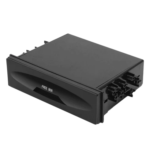 Imagen 2 del producto Caja de almacenamiento Universal para coche CX-38, Kit de bolsillo para instalación de Radio de tablero Din individual, 177x50x120mm