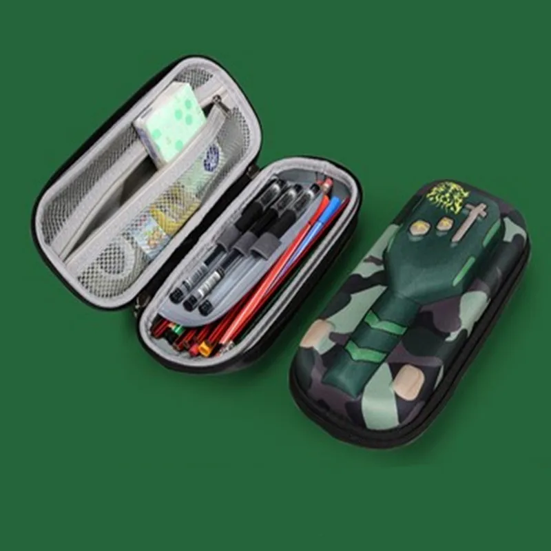 

Creative Korean 3D tank pencil case large capacity pencil bag pupils children multifunctional Stationery Box School Office Gifts
