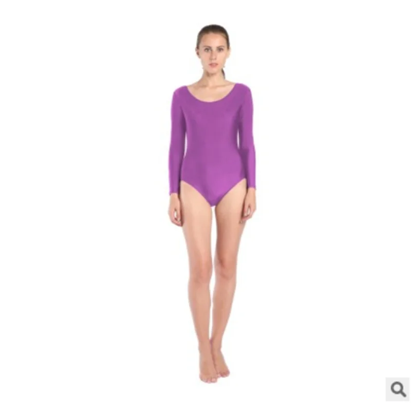 Felnőtt Nők Ragyogó stv Ingujj Ritmikus Testedző Tornaruha Tánckötelmény Tánc spandex Tornaruha bodysuit Torna Viselet unitard