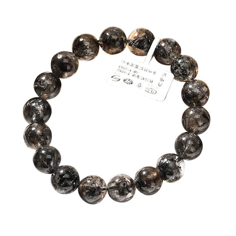 

Herkimer Diamond round bracelet 7.5inch wholesale beads nature FPPJ gemstone