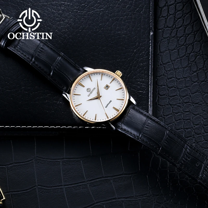 OCHSTIN-relojes de cuarzo impermeables para hombre y mujer, cronógrafo de pulsera para el Día de San Valentín, regalo para parejas