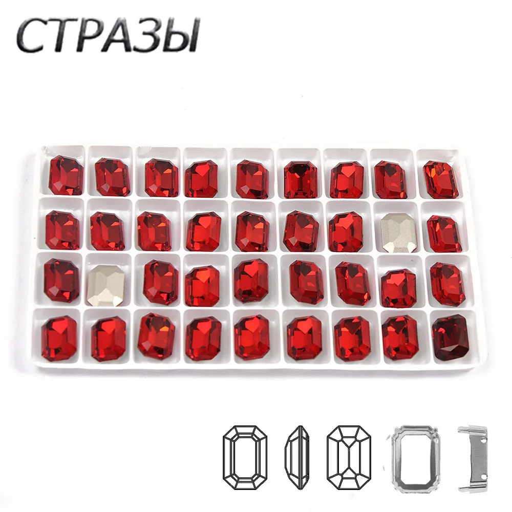 

CTPA3bI Light Siam Color Sew On Stones Top Quality Crystal Glass Rhinestones Sewing On DIY Garment Dress Jewelry Making Crown