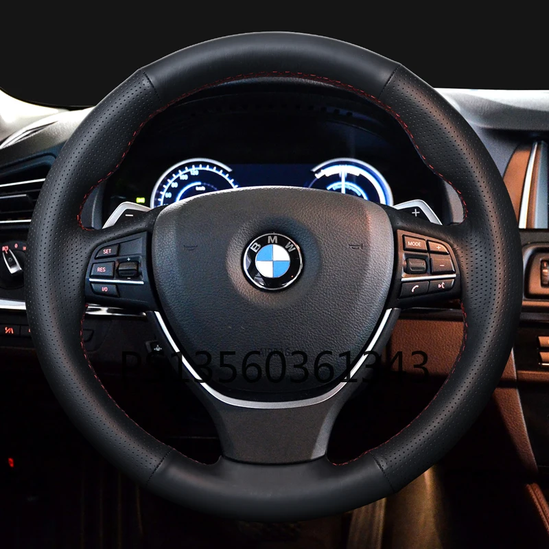 

Suitable for BMW 1 Series 3 Series 5 Series x1 x3 x5 530li hand-stitched steering wheel cover suede cover