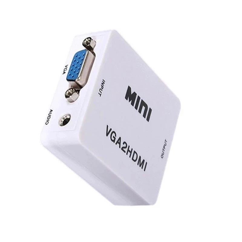 Mini VGA to HDMI Converter With Audio VGA2HDMI 1080P Adapter Connector For Projector PC Laptop to HDTV with usb cable - view 3