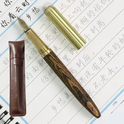 Wooden Remastered Classic Wood Fountain pen 0.38mm extra fine nib calligraphy pens Stationery Office school supplies