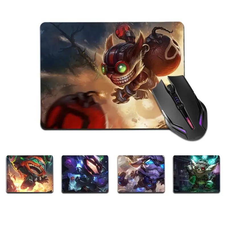 

FHNBLJ High Quality League of Legends Ziggs Gamer Speed Mice Retail Small Rubber Mousepad Top Selling Wholesale Gaming Pad mouse