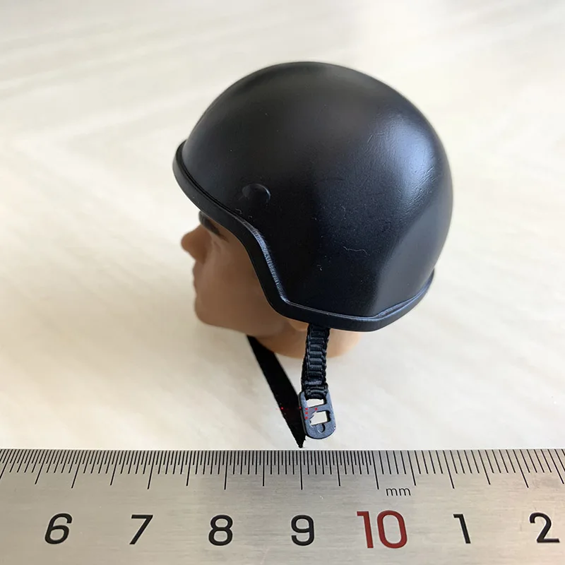 Capacete À Prova De Balas Preto SWAT, Capacete Do Exército Dos EUA, Modelo De Plástico para 12 "Action Figure, Soldado Cena Acessórios, Escala 1:6