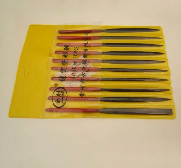 

10 Pieces/Bag 4*160mm Mini File Set Assorted Files For Locksmith Key Cleaner Tools