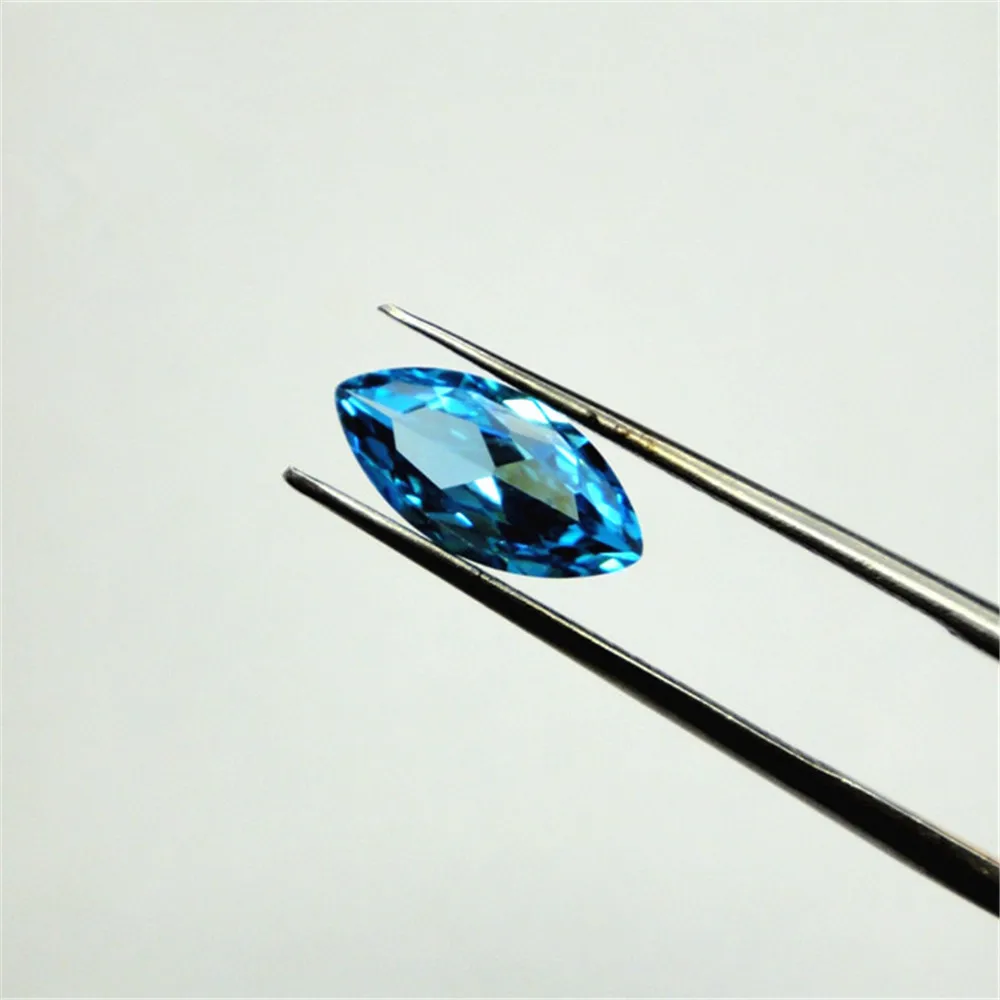 

Aquamarine Marquise Cut Gemstone Faceted Aquamarine Gem Multiple Sizes to Choose C66A