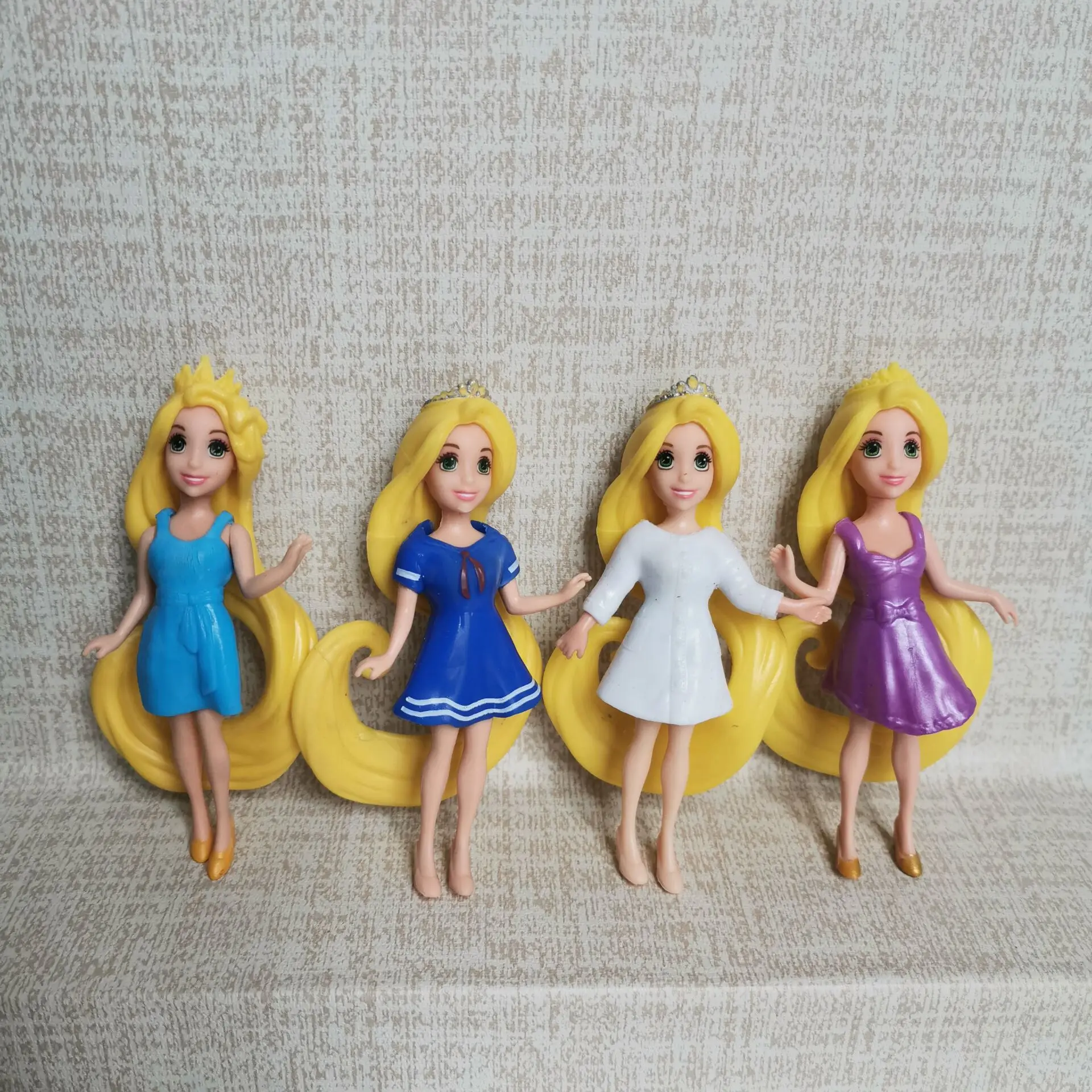 1pcs Cute Long hair princess Polly Pockets Girl Doll Figures 9cm For Best DIY mini DOLL Gifts