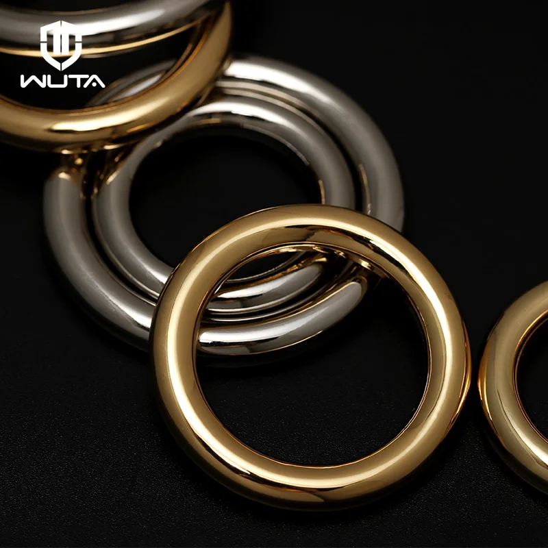 WUTA 10Pcs New Heavy Duty Metal O Rings Round Jump Ring Non Welded Webbing Bag luggage Belt Dog Collar Loop Leather Accessories