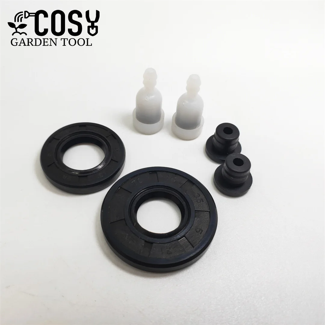 Oil Seal Fuel Tank Balancer Breather Vent Kit Fit For Chinese Chainsaw 4500 5200 5800 45cc 52cc 58cc Gas Saws Replace Part