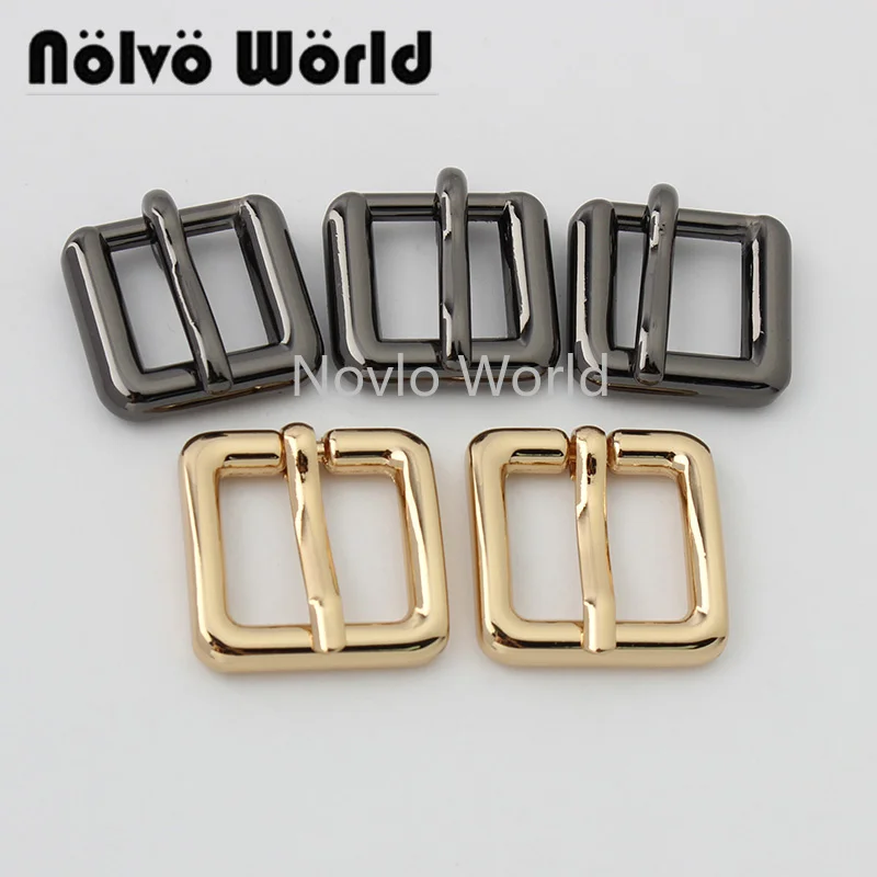 Nolvo World 5-20-100pieces 12mm 16mm 4 colori oro fibbia ad ardiglione accessori per cinture fibbie in metallo hardware mens fibbie ad ardiglione