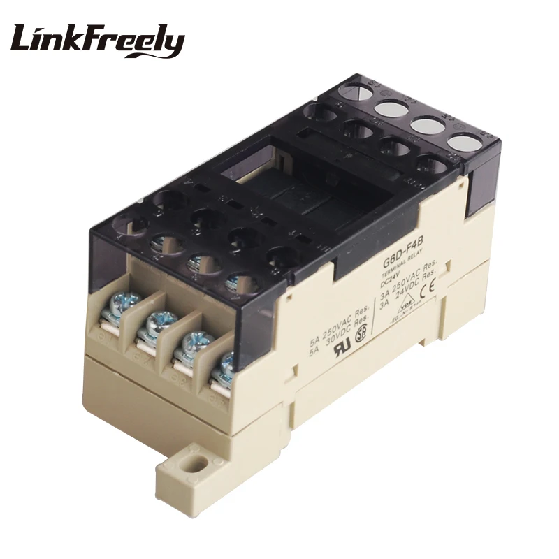 G6D-F4B High Quality Integrated Micro Relay Base Input 24V DC Output 250VAC 24V DC 3A 5A Terminal Relay Mudule Group