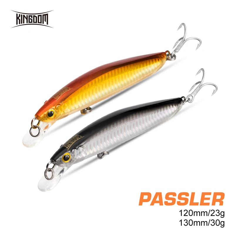 Kingdom Crankbait Fishing Lure 23g 120mm 30g 130mm Sea Crazy Jerkbait Floating Minnow Professional Hard Swim Bait Fishing Tackle