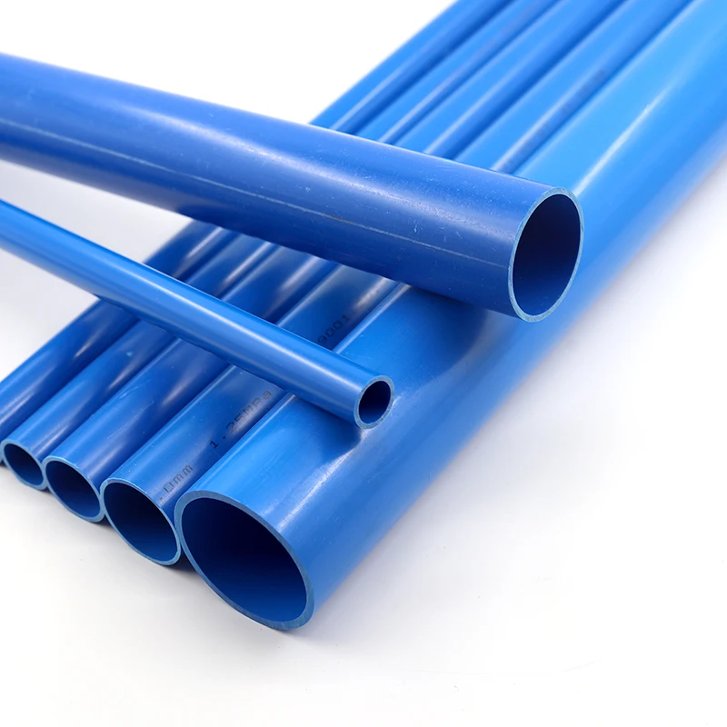 O.D 16~110mm Blue PVC Pipe 50cm length Aquarium Fish Tank Watering Supply Garden Irrigation Fittings Planting Frame Water Tube