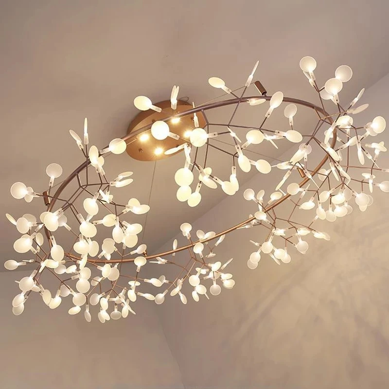 Heracleum chandeliers Modern dandelion chandelier Stylish Tree Branch acrylic light Decorative Restaurant bedroom house lighting