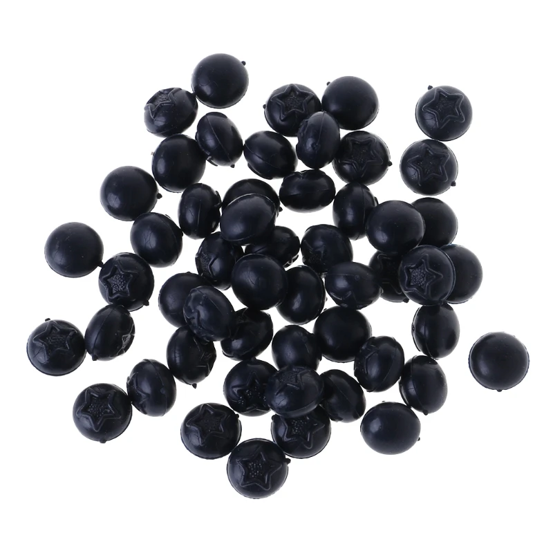 50pcs Lifelike Artificial Blueberry Plastic Fake Fruit Disply Home Party Decor