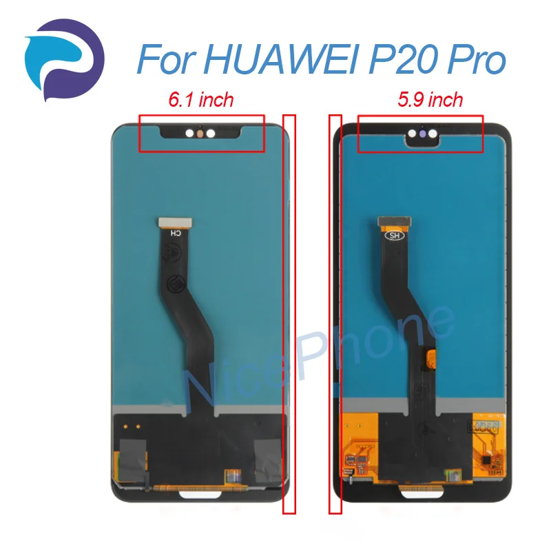 Imagem -02 - para Huawei P20 Pro Tela Lcd Clt-l29c L29 L09c L09 Al00 Al01 Tl01 Al00l L04 Hw01k Toque Digitador Assembléia Substituição P20 Pro