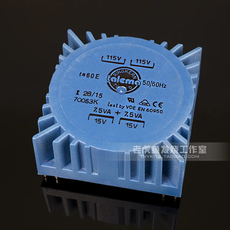 15W new TALEMA Square PCB board Sealed Transformer input 115V*2 output 7V 9V 12V 15V for choose
