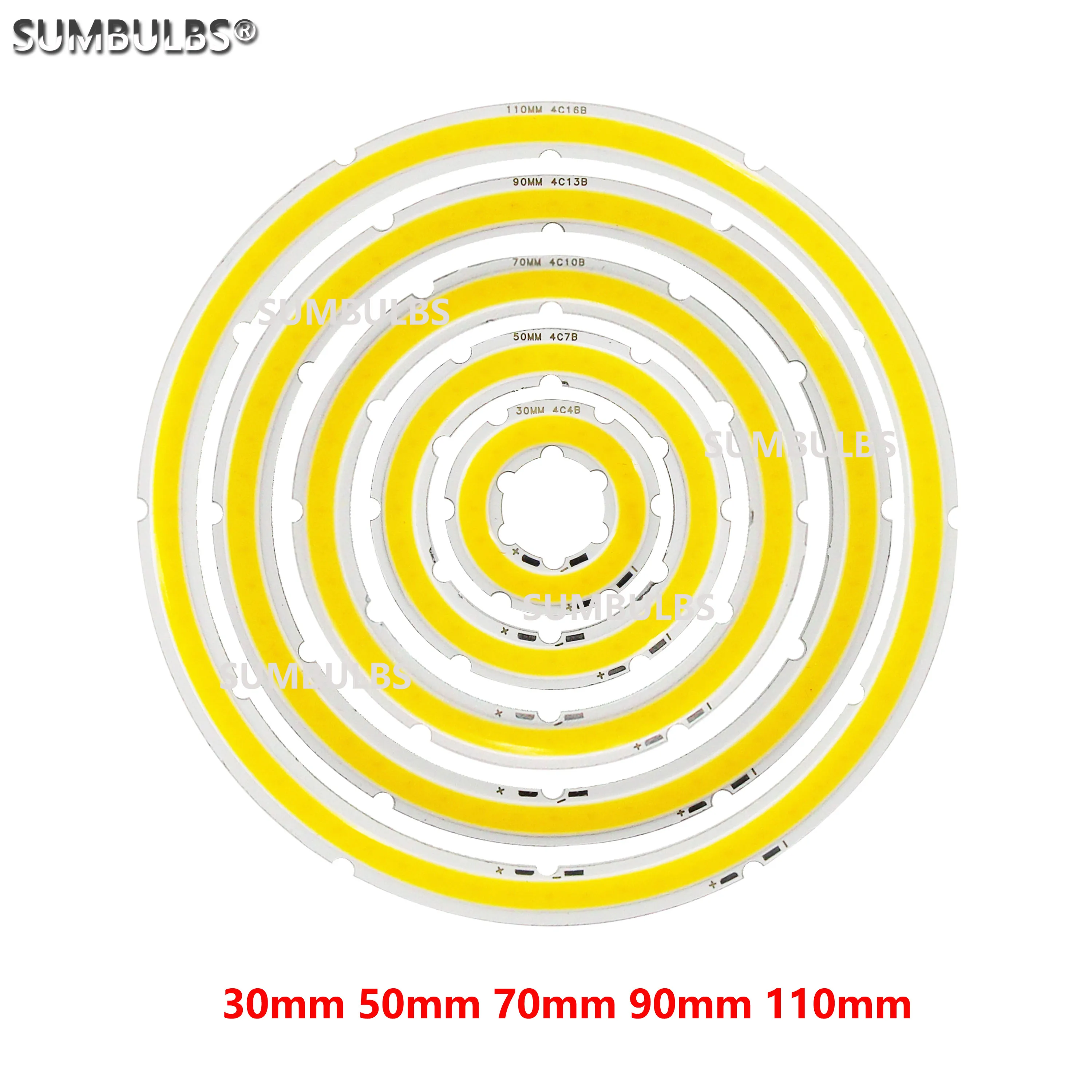 fonte de luz led cob ring para lampada faca voce mesmo forma anual branco frio quente olhos de anjo 12v dc 20 mm120 mm 2w 12w 01